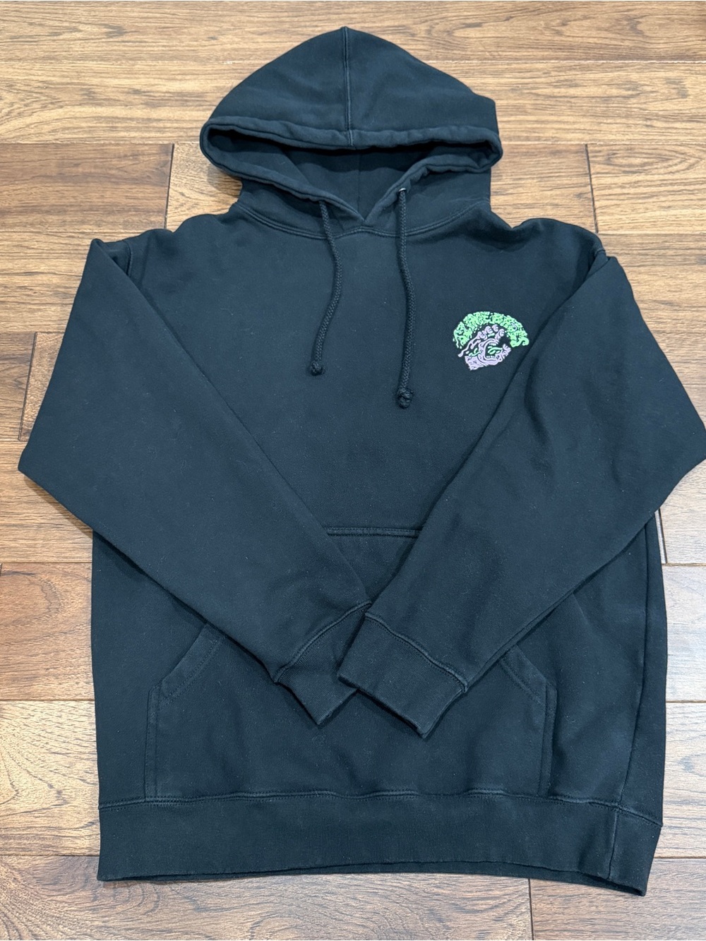 Santa Cruz Black Slime Balls Speed Wheels Fleece Pullover Hoodie Men’s Size M